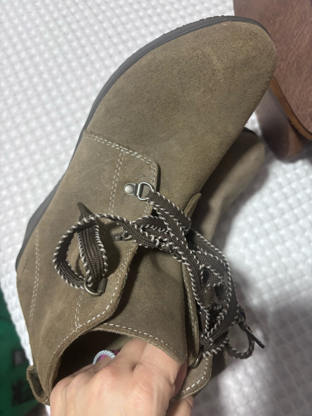 Eddie bauer wedge  Ankle Boots  Suede - - Picture 2 of 8